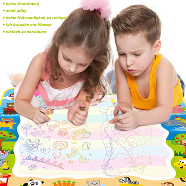Animal Themed Water Canvas Magical Painting Play Mat